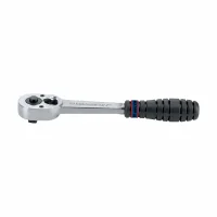Трещотка 3/8", 200 мм, 32 зубца, флажковая с кнопкой, фиксатор
