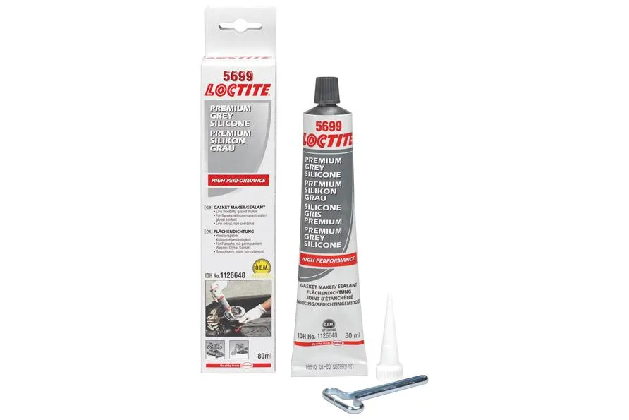Loctite SI 5699 Герметик серый, нейтральный (блистер), 80 мл. 99 г