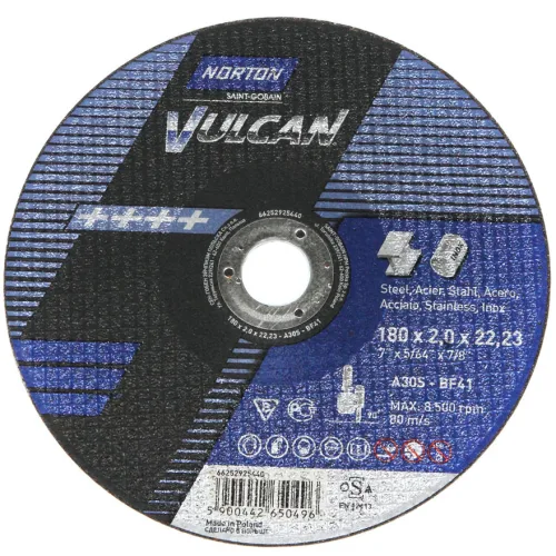 Круг отрезной Vulcan 115 x 3,0 x 22,23 A 30 S-BF41 мет/нерж 2