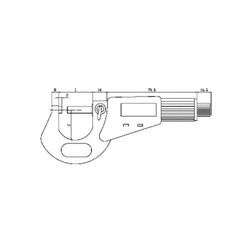 Микрометр цифровой 0.001 мм, 0-25 мм 2