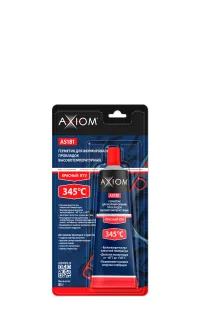 Герметик для формирования прокладок высокотемпературный красный RTV 85 гр Axiom AS181