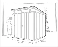 Инновационный сарай из панелей DUOTECH Artisan 7×7