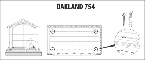 Сарай пластиковый Oakland 754 10