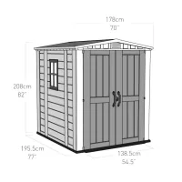 Сарай пластиковый Factor 6×6
