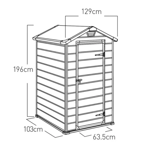 Сарай Manor Pent 4×3 17192190 Keter 230446 2