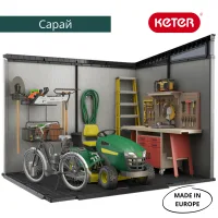 Инновационный сарай из панелей DUOTECH Artisan 9х7
