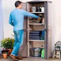 Высокий шкаф с 3 полками Boston Tall Utility Shed