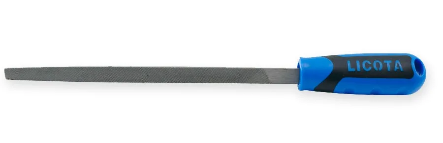 Напильник треугольный бархатный с рукояткой, 200 мм