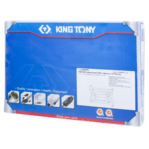 Набор Г-образных TORX, T10-T50, 9 предметов KING TONY 22309PR 3