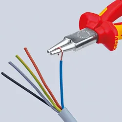 Круглогубцы фосфатированные, черного цвета 160 мм Knipex KN-2201160