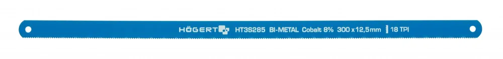 Полотно по металлу 18 TPI, 12,7 мм, HSS, Bi- металл 300 мм, 2 шт.