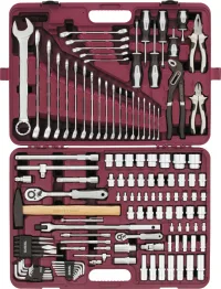 Набор инструмента универсальный 1/4", 1/2"DR, 127 предметов Thorvik UTS0127