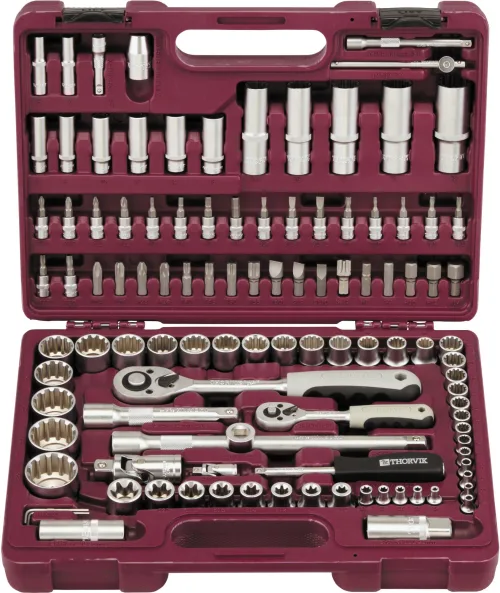 Набор инструмента универсальный 1/4", 1/2"DR с головками торцевыми MultiProf, 108 предметов 2