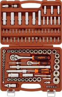 Набор инструмента универсальный 1/4", 3/8" и 1/2"DR, 108 предметов Ombra OMT108S