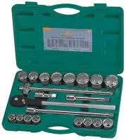 Набор головок торцевых дюймовых 3/4"DR, 7/8"-2", с аксессуарами, 21 предмета
