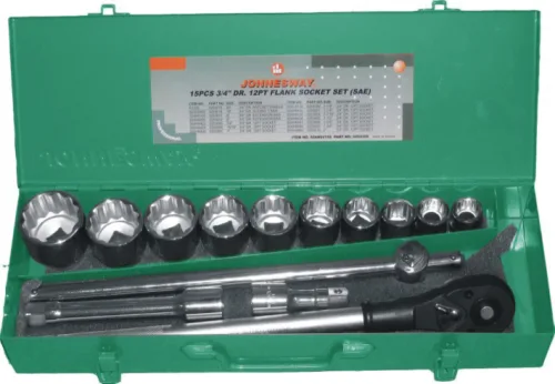 Набор головок торцевых дюймовых 3/4"DR, 7/8"-2", с аксессуарами, 14 предметов 2