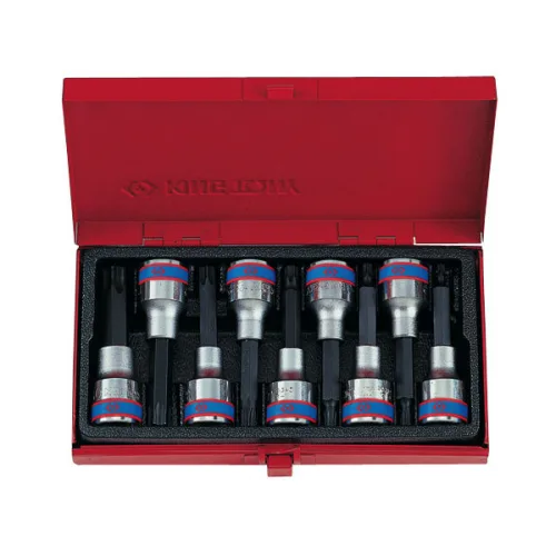 Набор торцевых насадок 1/2;, TORX, Т20-Т60 мм, L = 80 мм, 9 предметов KING TONY 4119PR 3