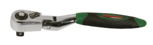 Трещоточная рукоятка мини 1/4"DR, 60 зубцов с гибкой головкой 2