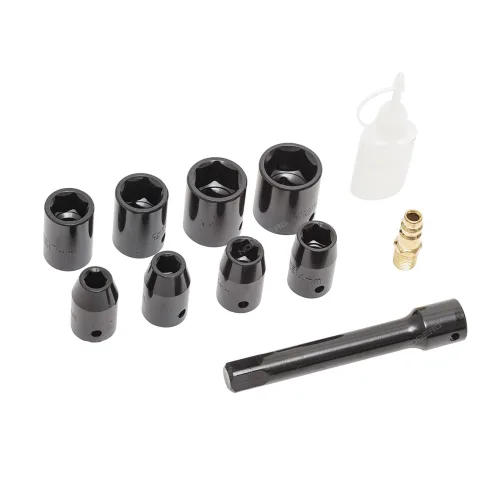 Пневмогайковерт ударный 1/2", 850Нм, с головками в кейсе 2