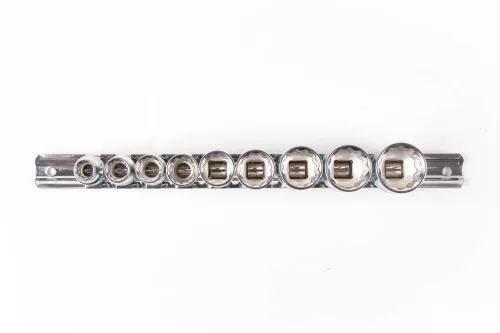 Набор глубоких торцевых головок 1/2" 12 гр. 10-24 мм 10пр. на линейке 3
