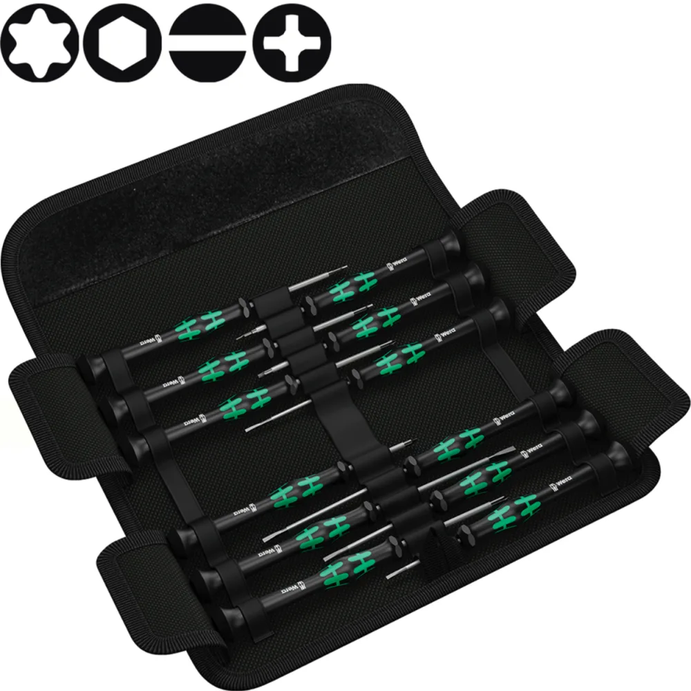 Набор отверток WERA Kraftform Micro-Set/12 SB 1, для электроники, 12 предметов