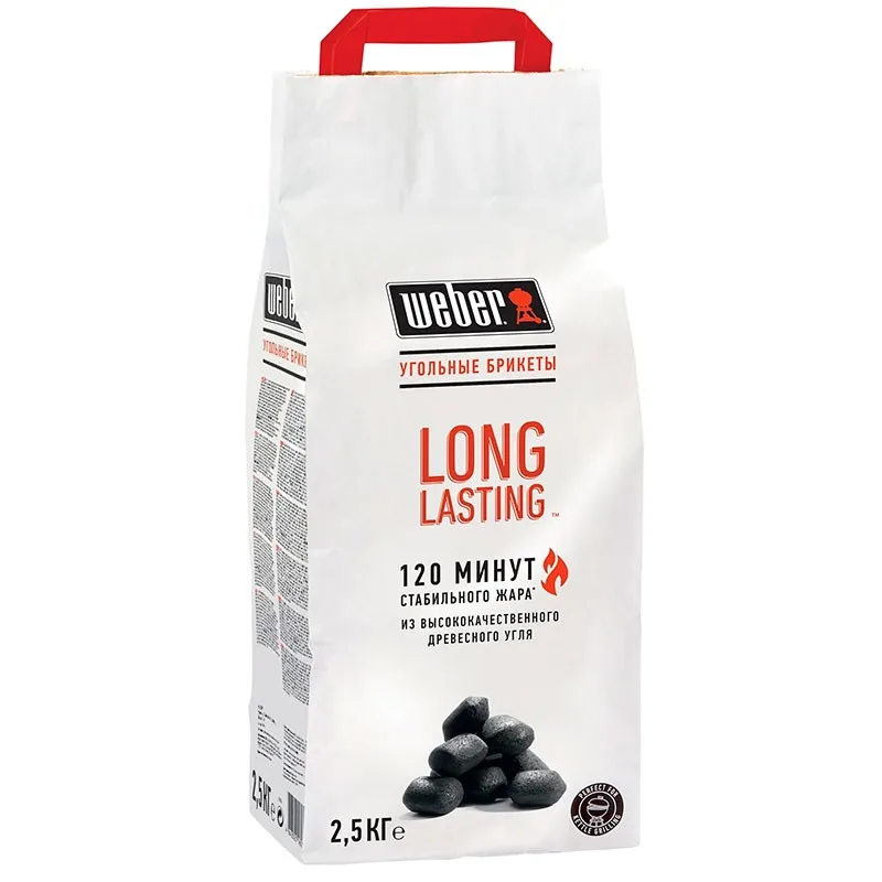 Угольные брикеты Long Lasting, 2,5 кг. Weber 17759