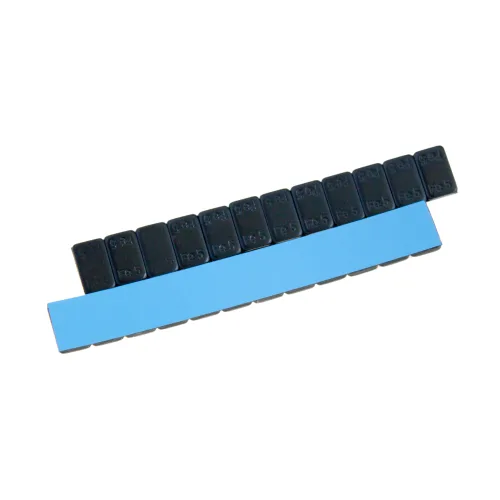 Груза адгезивные Fe 071B 12х5 гр (Синий скотч) (Черная эмаль) (100 шт.) 2