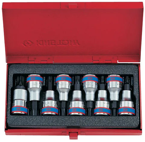 Набор торцевых насадок 1/2", TORX, Т20-Т60 мм, L = 60 мм, 9 предметов 2