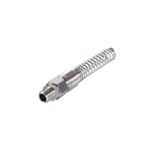 Переходник резьбовой M1/4", с пружиной под шланг 8x12 мм