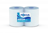 Бумажный протирочный материал Focus Jumbo, 2сл., 24смх35см, 1000 л., бирюзовый 