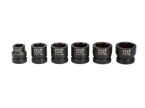 Набор головок 6 шт, 1/2", 13-24 мм MIGHTY SEVEN MA42006M