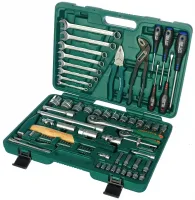 Набор инструмента универсальный 1/4", 1/2"DR, 77 предметов
