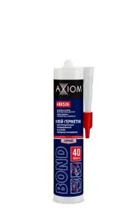 Клей-герметик AXIOM BOND на основе гибридных полимеров серый ШОР 40 280 мл ABK526