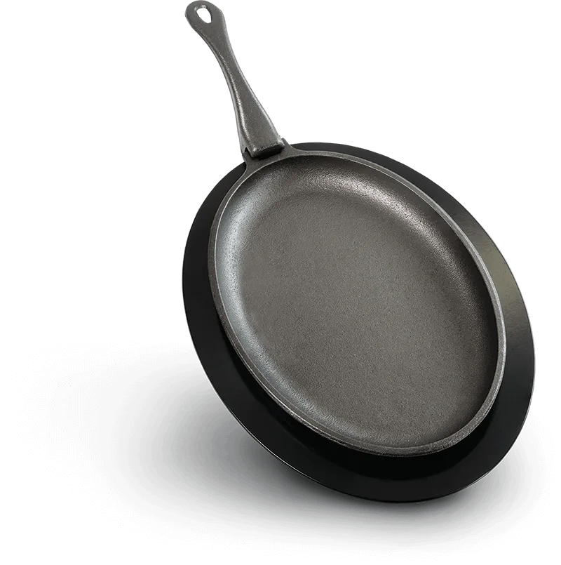 Чугунная сковорода со съемной ручкой и подставкой (овальная) Napoleon 56003