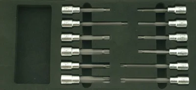 Набор торцевых головок с профилем "Torx" СТАНКОИМПОРТ в ложементе, BX015
