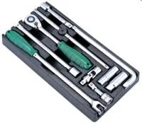 Трещотка и аксессуары Hans на 1/2" в ложементе, TT-3