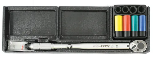 Динамометрический ключ и ударные головки 1/2" Hans в ложементе, TT-48 2