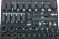 Набор ударных головок и аксессуаров 3/4" Hans в ложементе, TTF-41