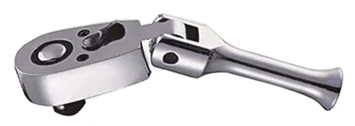 Трещотка 48 зубов 1/4" шарнирная короткая с металлической ручкой Licota ALH-01082