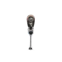 Трещотка 48 зубов 1/4" шарнирная короткая с металлической ручкой Licota ALH-01082
