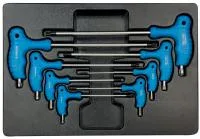Набор L-образных ключей TORX, ложемент, 8 предметов