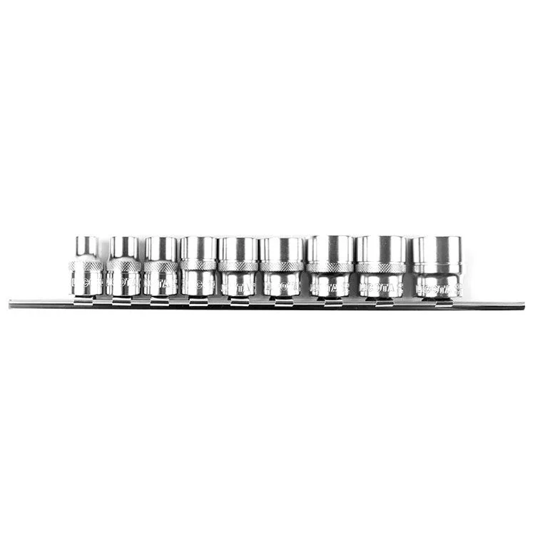 Набор торцевых головок 1/2" 12 гр. 3/8"-15/16" 10пр. на линейке