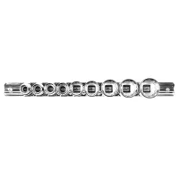 Набор торцевых головок 1/2" 12 гр. 3/8"-15/16" 10пр. на линейке