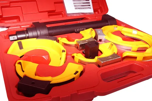 Стяжка пружин универсальная для подвески типа MacPherson, усиленная, c защитными накладками 6