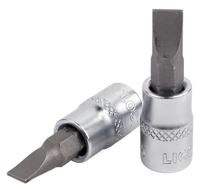 Головка торцевая 1/4" с вставкой Прямой (Шлиц - SL) (SL6)