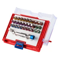 Набор вставок (бит) 1/4", TORX, HEX, PZ, PH, SLOT, 32 предмета