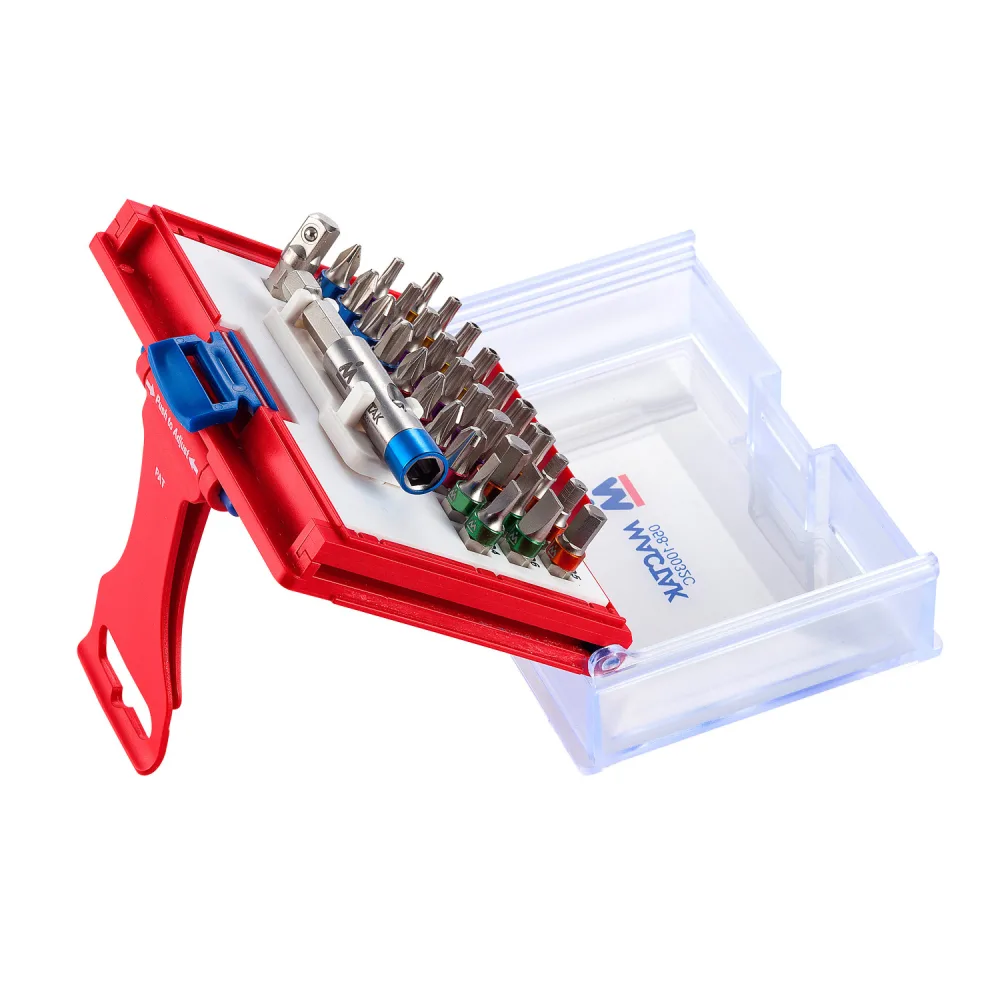 Набор вставок (бит) 1/4", TORX, HEX, PZ, PH, SLOT, 32 предмета