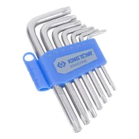 Набор Г-образных TORX, T10-T40, короткие с отверстием, 7 предметов
