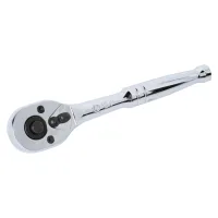 Трещотка 1/4", 140 мм, 24 зубца, флажковая с кнопкой King Tony 2761-55P