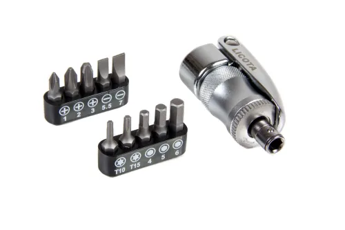 Отвертка трещоточная со сменными вставками1/4", 12 пр. 3